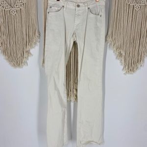 7 For All Mankind Rhinestone Pocket Bootcut Denim Jeans